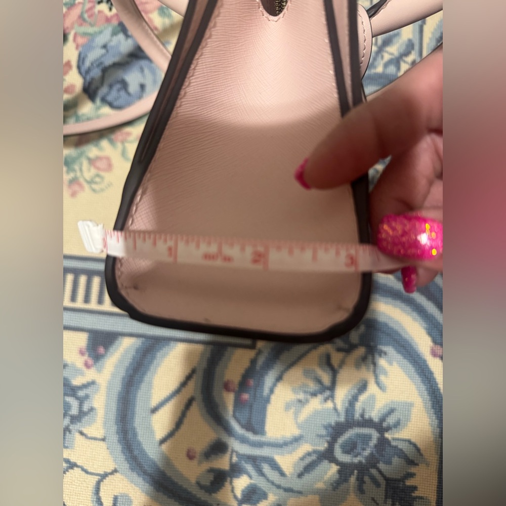 NWOT Michael Kors Small Valerie Pebbled Leather Satchel W/ Crossbody Strap Pink - Picture 9 of 9